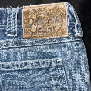 Vintage Draggin' Jeans Denim Shorts - Carpenter Biker Y2K Baggy Style‎ 30x32